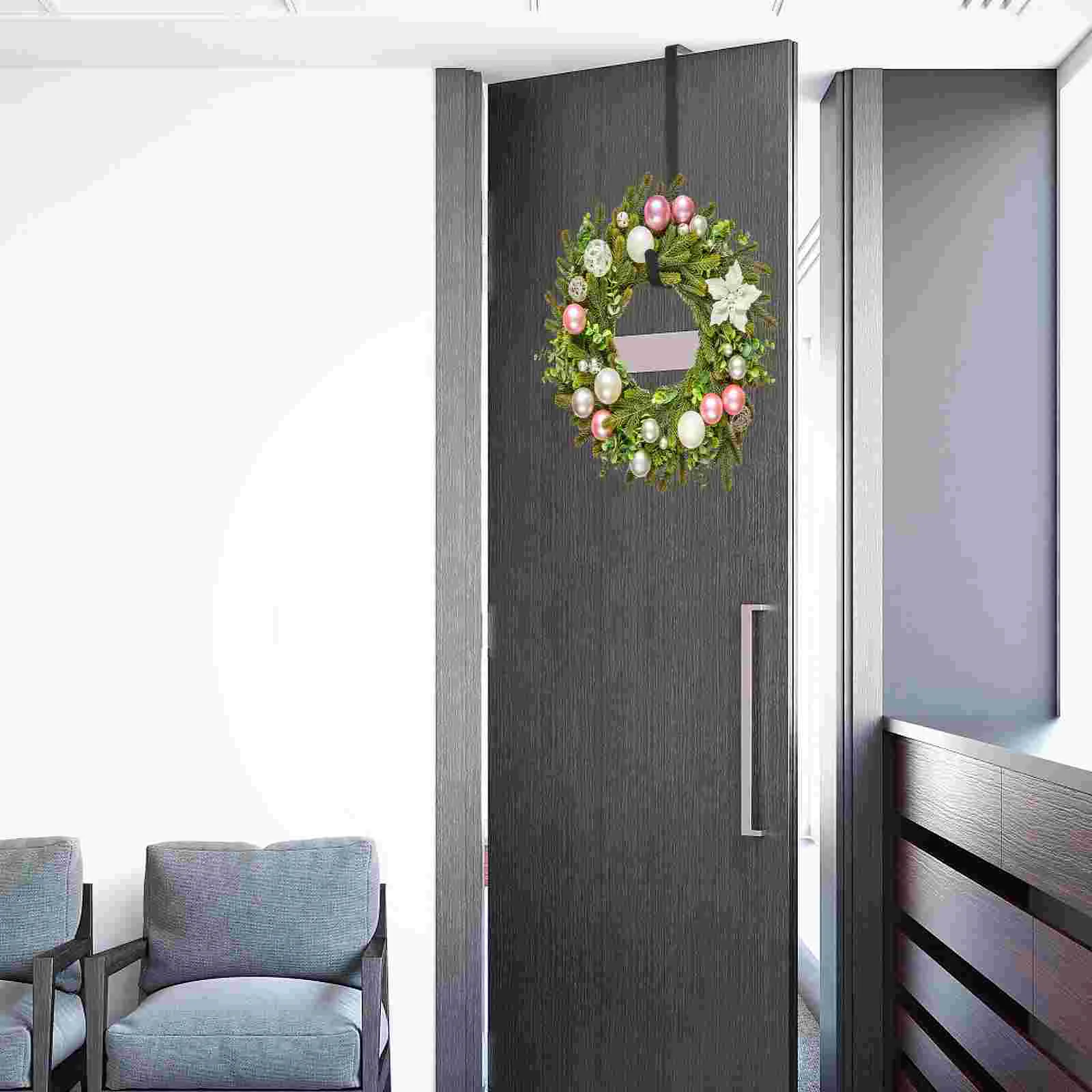 

12 Inch Christmas Wreath Hanger Hooks Over Door Metal Hooks Practical Clothes Towel Hanger Hooks Christmas Front Door