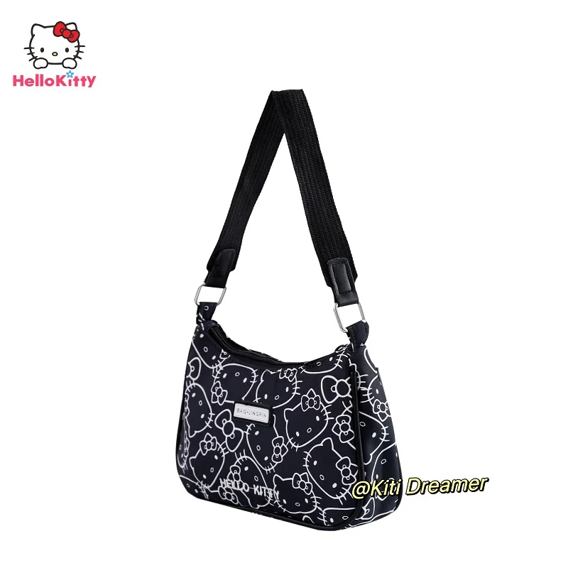 Sanrio Hello Kitty Lovely Cartoon Handbag Shoulder Bag Kawaii Underarm Bags for Girls Birthday Gifts Packet Purse Designer Bag