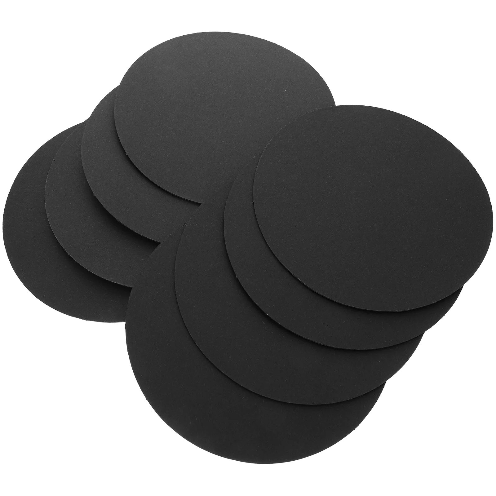 

8pcs Mandala Kraft Paper Kraft Cards Black Painting Paper Round Board for Painting Writing and Decoration- 5 8/ 15cm