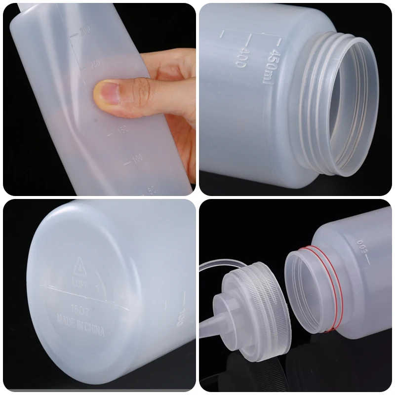 720 ML Plastic Pointed Mouth Squeeze Type Sauce Bottle Made Environmentally Friendly Materials Clean Dustproof Seasoning Bottles