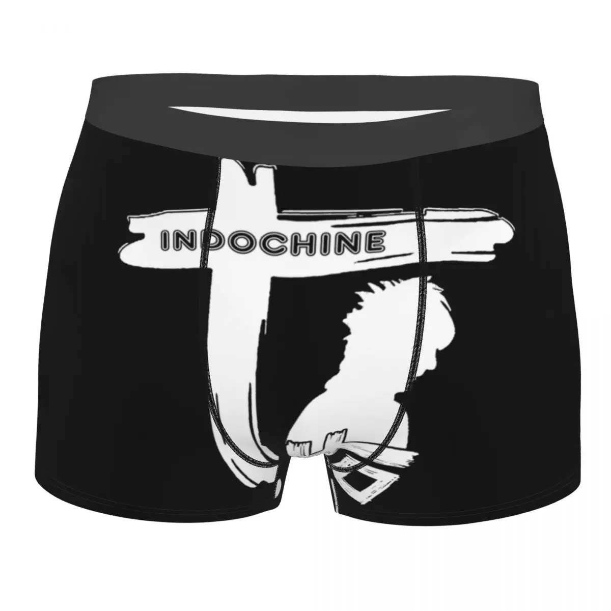 

Cool Grab It Fast Pop Rock Band Logo Boxers Shorts Underpants Men's Breathbale Rock Band Indochine Briefs Underwear