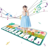 110x36cm Musical Piano Mat for Kids Toddlers Floor Keyboard Dance Mat with 8 Animal Sounds Baby Mat Study Educational Toys 1