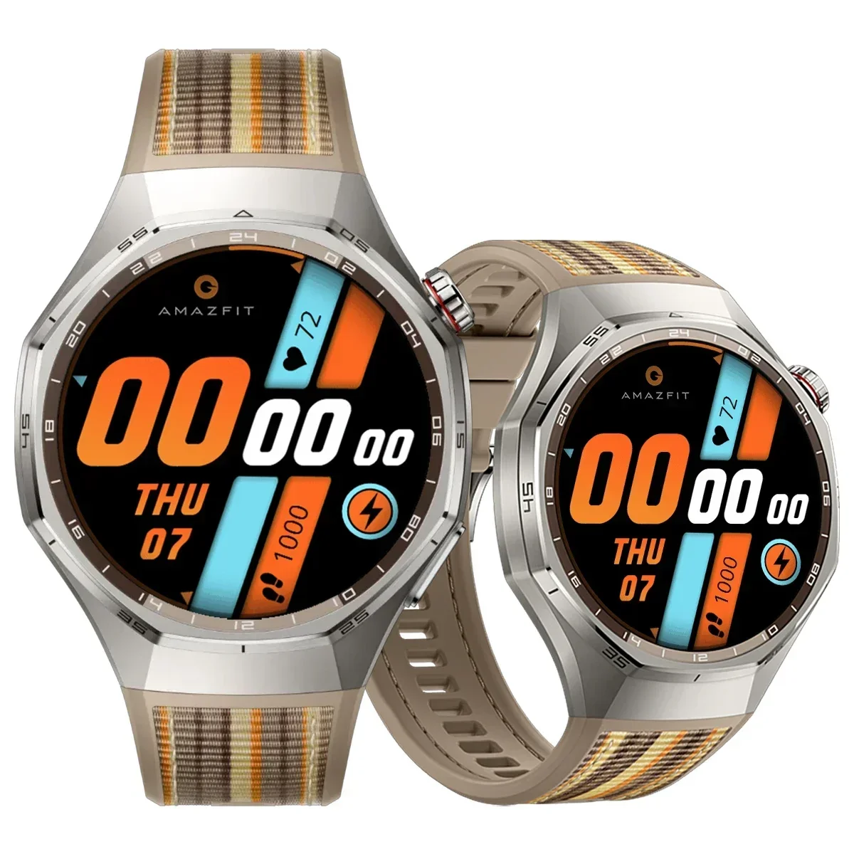Official Nylon Woven Silicone Sport Breathable Watch Band - Replaceable Belt