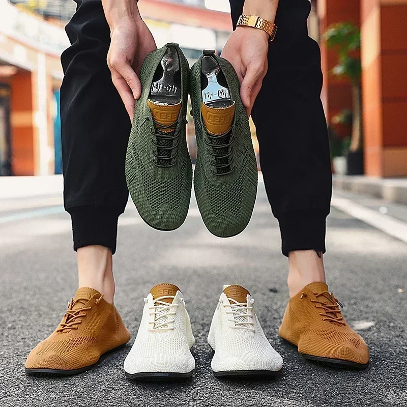 MAEDEF Männer Schuhe Flache Mesh Atmungsaktive Leichte Hause Hausschuhe männer Schuhe Männlichen Mode Klassische Casual Wanderschuhe – Detail 30