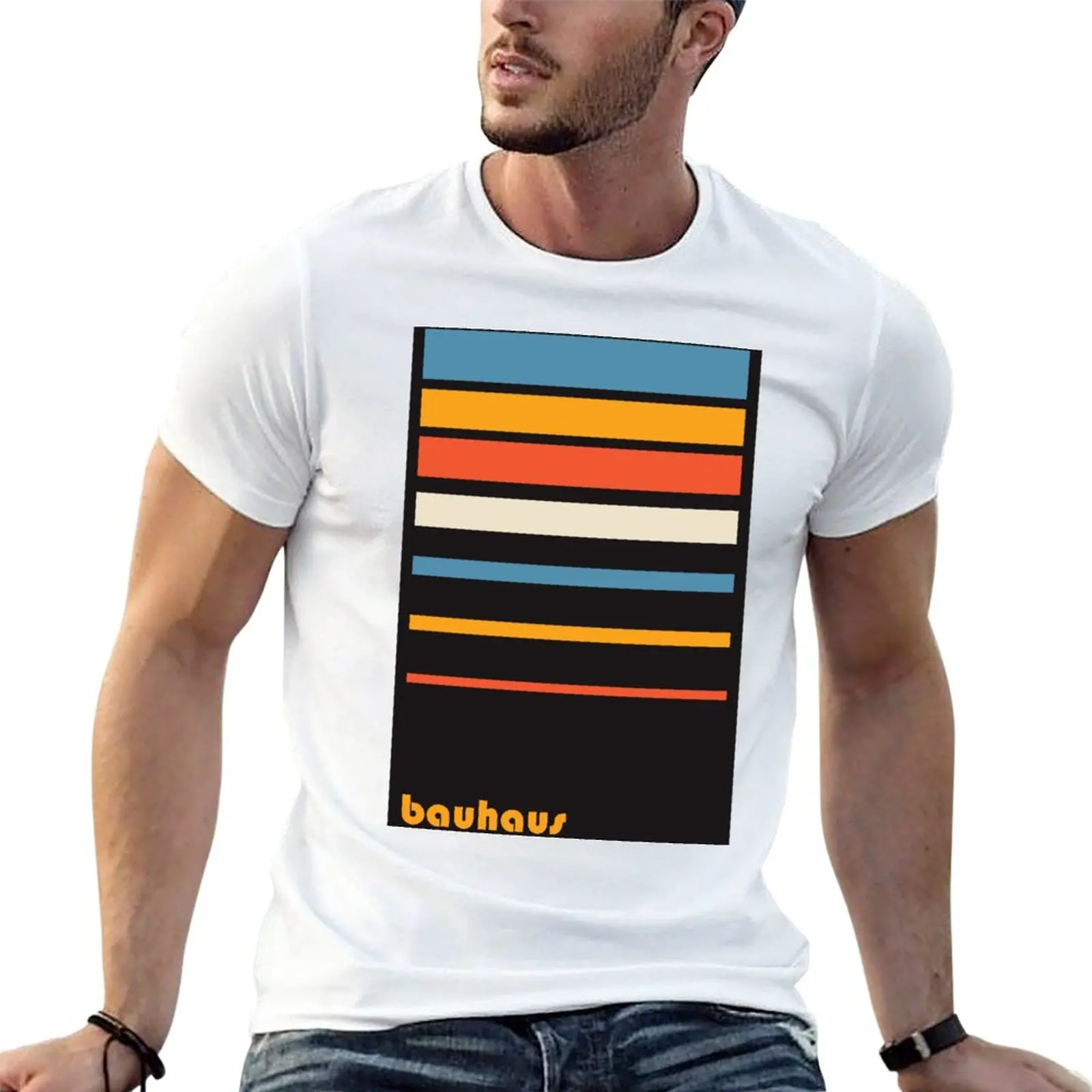 

Новая футболка Bauhaus #17, футболка оверсайз, черные футболки, мужские футболки с аниме фруктами ткацкого станка