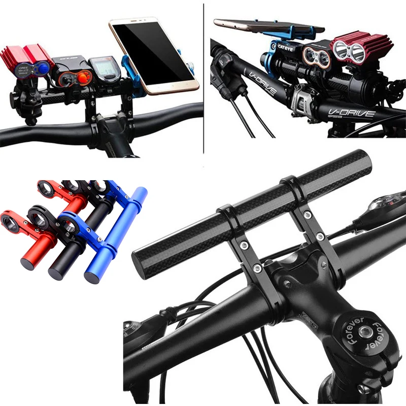 10/20/30cm Bicycle Handlebar Extended Bracket Bike Headlight Mount Bar Computer Holder Lamp Support Rack Bike Front Light Stand