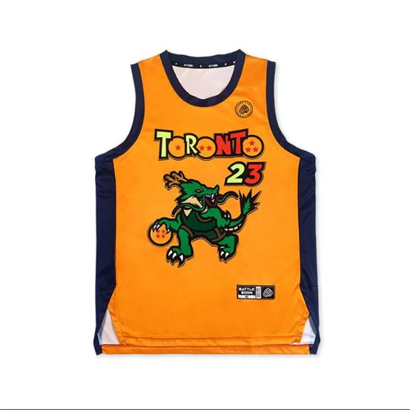 Cosplay Europe Design Canada Toronto 23# Basketball Jersey Basketball shirts Thermal Transfer Printing