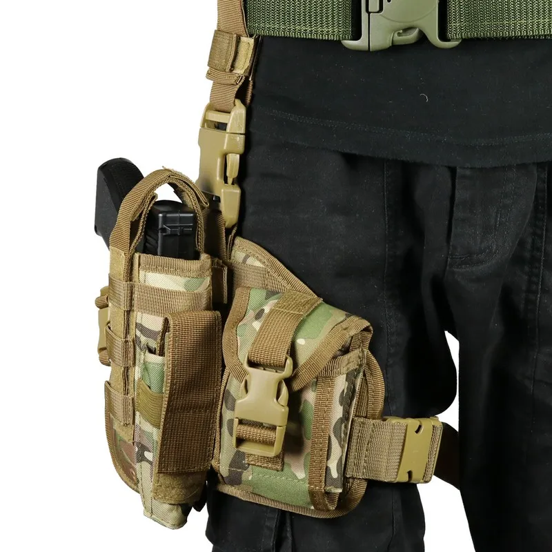 Waterproof Nylon Tactical Thigh Holster for Outdoor Hunting