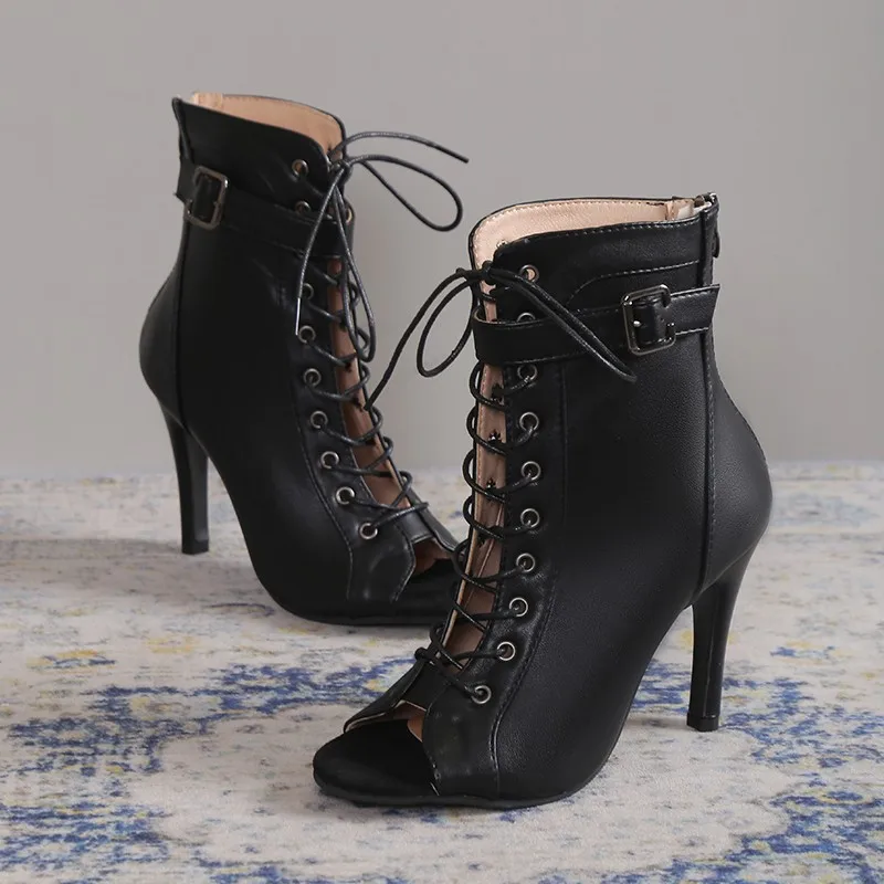 Woman Ankle Latin Dance Shoes For Girls Soft Bottom Ballroom Salsa Dancing Ladies High Heel Latino women high heels