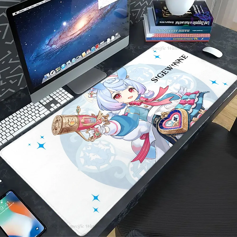 1pc Genshin Impact Sigewinne Mouse Mat Desk Mat With Pad Gaming Accessories Prime Gaming XXL Keyboard Pad 5