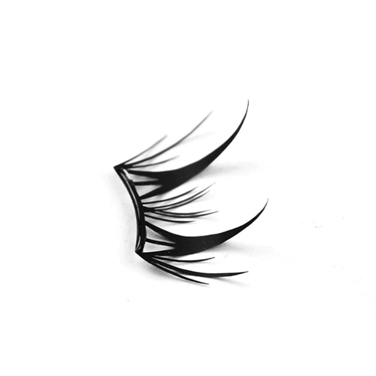 1 Box C Curl Einzelwimpern Natürliche flauschige Anime-Wimpernbüschel Damengruppe Segmentierte falsche Wimpern Freikleber DIY-Wimpern – Detail 6