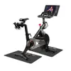 Rubber Exercise Bike Mat Noise Reduction Exercise Bike Mat Set for Indoor Cycling Elliptical Training for Stationary for Home