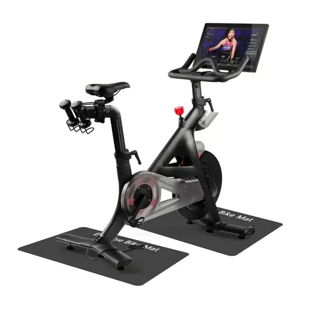 Rubber Exercise Bike Mat Noise Reduction Exercise Bike Mat Set for Indoor Cycling Elliptical Training for Stationary for Home Rubber Exercise Bike Mat Noise Reduction Exercise Bike Mat Set for Indoor Cycling Elliptical Training for Stationary for Home
