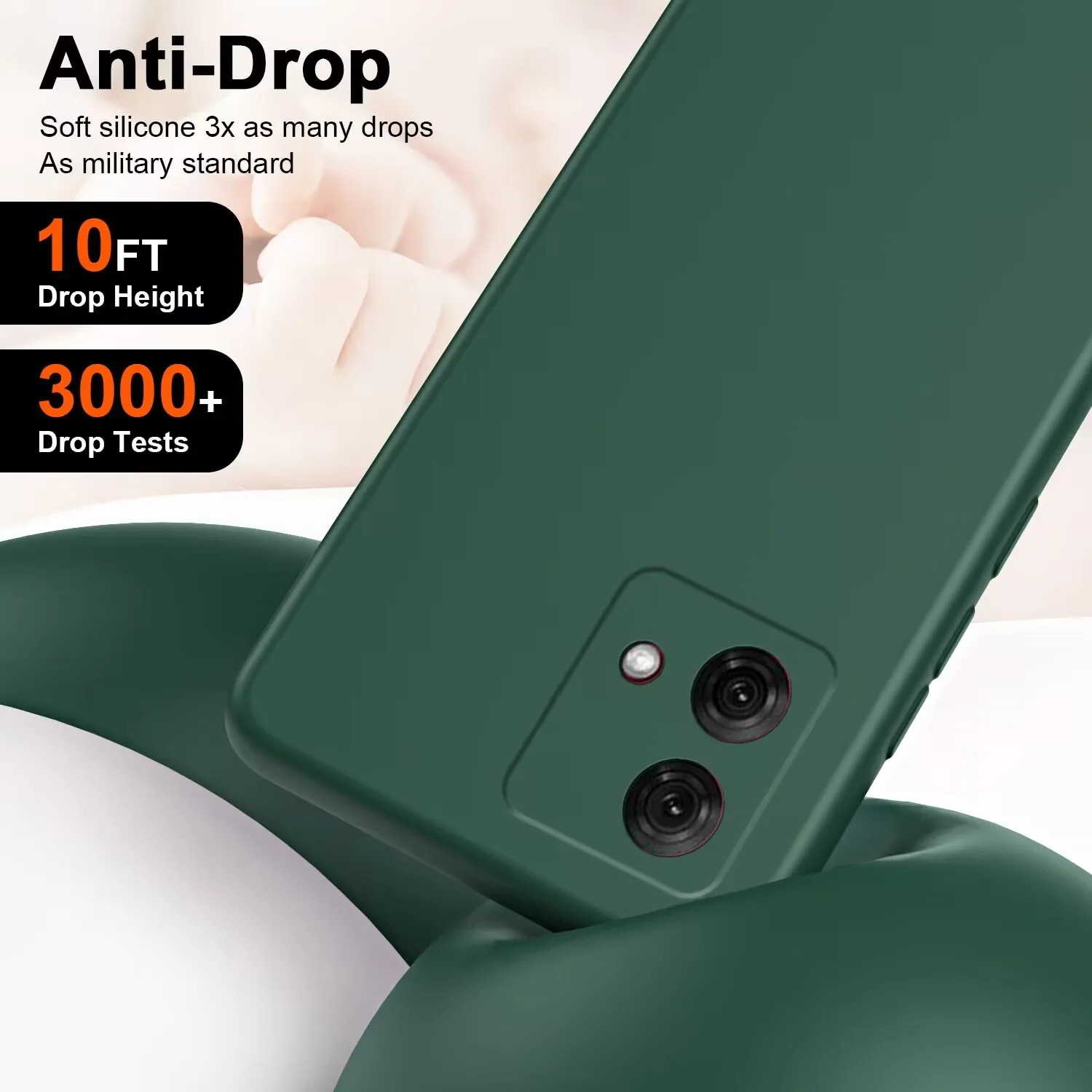 Liquid Silicone Shockproof Coque Cover for Fashion Edge Series Smartphones