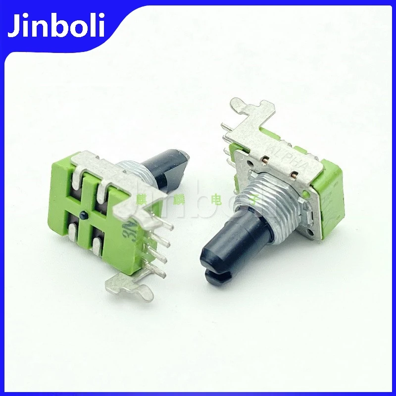 1PCS RK11 Type A10K Horizontal Single Row 4Pins Power Amplifier Mixer Effector Volume Potentiometer D Shaft Length 15mm