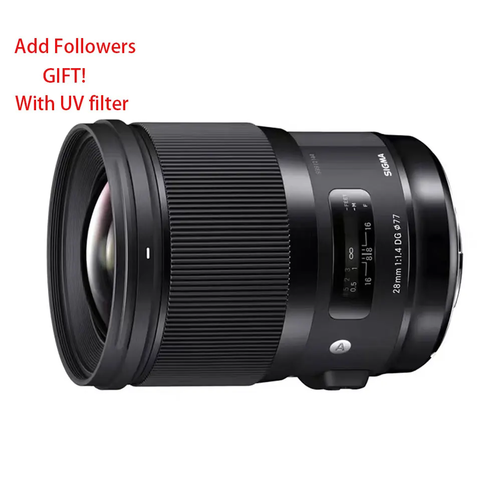 Obiettivo Sigma 28Mm F1.4 Dg Hsm Art Per Montaggio Canon O Montaggio Nikon O Supporto Sony E