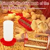 Chick Feeder and Waterer Kit Feeding Supplies with Mini Perch Chicken Starter Kit for Coop and Brooder