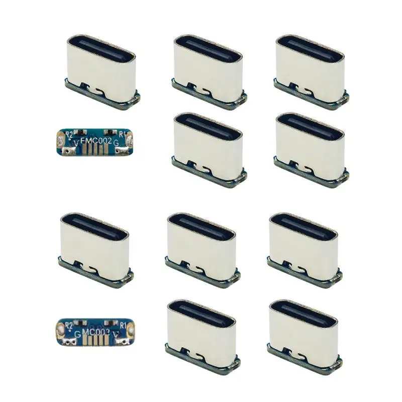 2 Stück Ladeanschluss für PCB-Lötarbeiten, DIY-Reparaturadapter, USB-Anschluss Typ C Buchse, 5-Pin SMD SMT Typ-C Steckverbinder – Detail 8