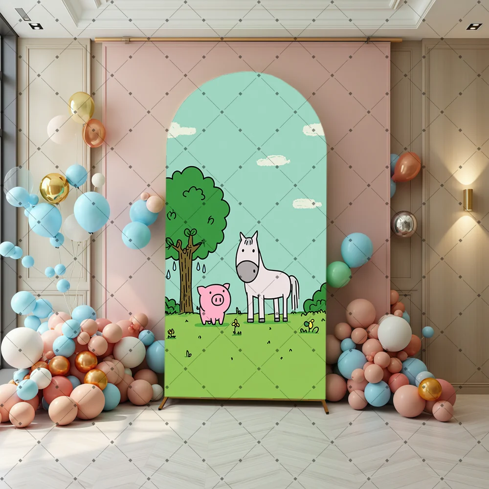 파티 아치 배경 커버 사진 촬영 장식 (생일, 결혼, 및 기타 축제 배경 장)