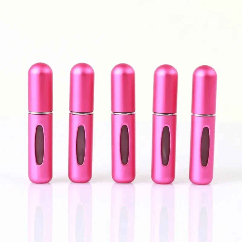 Portable Refillable Perfume Bottle Set - 5ml Travel Spray Containers (5pcs)