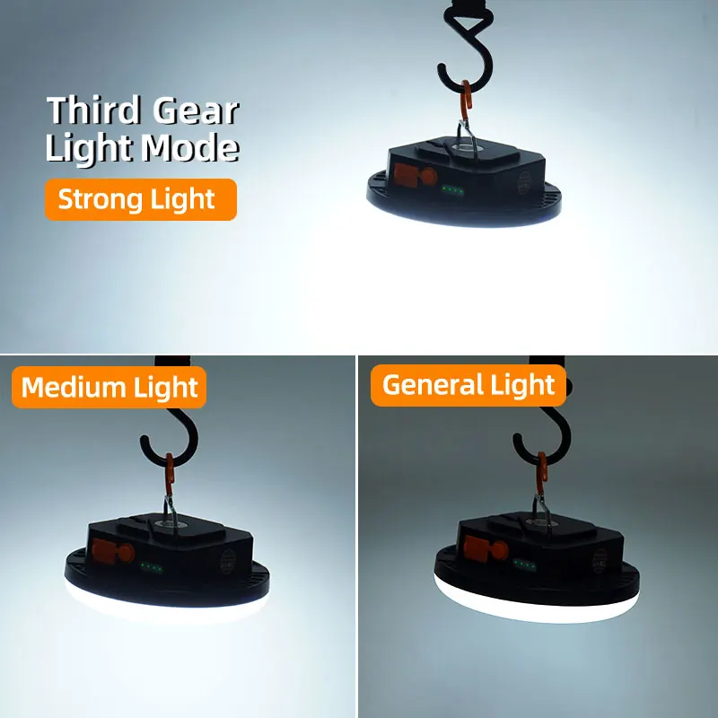 MOSLIGHTING 30W Rechargeable LED Camping Lantern with Magnetic Portable Flashlight for Tent Lights Emergency Work Maintenance Lights