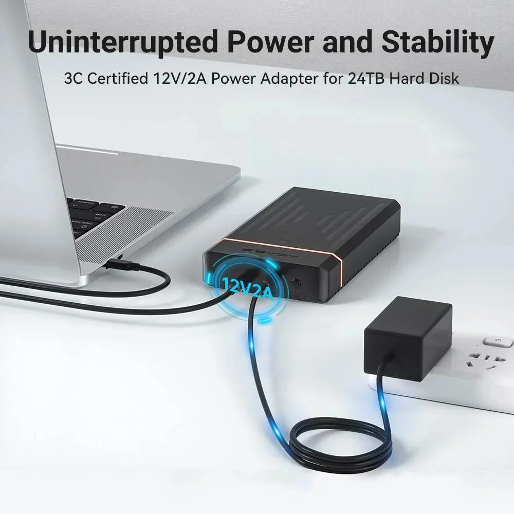 ACASIS HDD 케이스 2.5/3.5인치 하드 드라이버 인클로저 어댑터 24TB 용량 USB 3.0 - 2.5'' 3.5'' HDD/SDD용 SATA HDD/SSD 케이스 ?