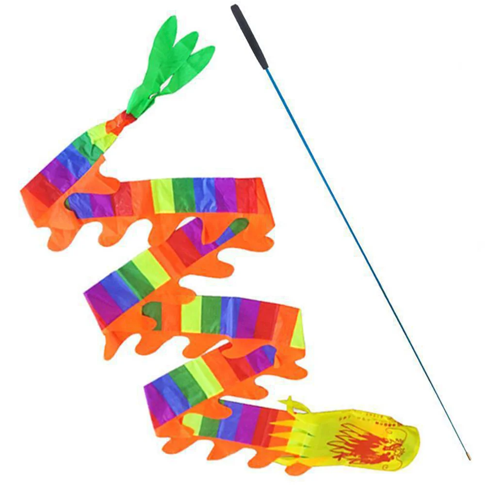 

Performing Prop Kite Interesting Ribbon Wand Chinese Dance Streamer Plastic Decorative Dragon Festival