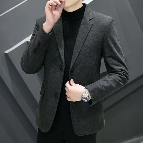 남성용 영국 고품질 블레이저, 간단한 비즈니스 작업 패션 트렌드 파티, 최고의 신사 슬림 정장 재킷 7