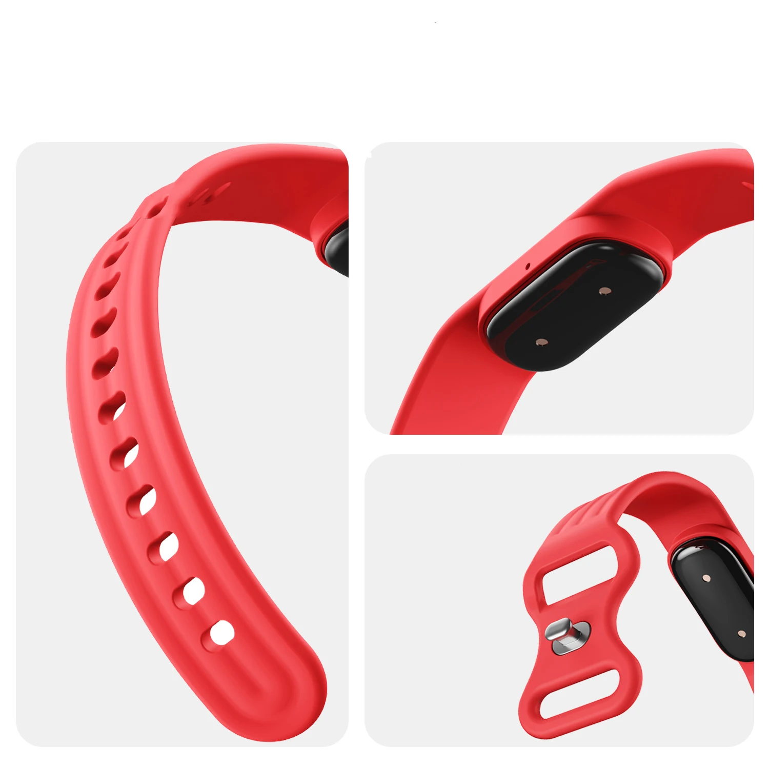 Breathable Adjustable Sport Silicone Watch Strap Bracelet