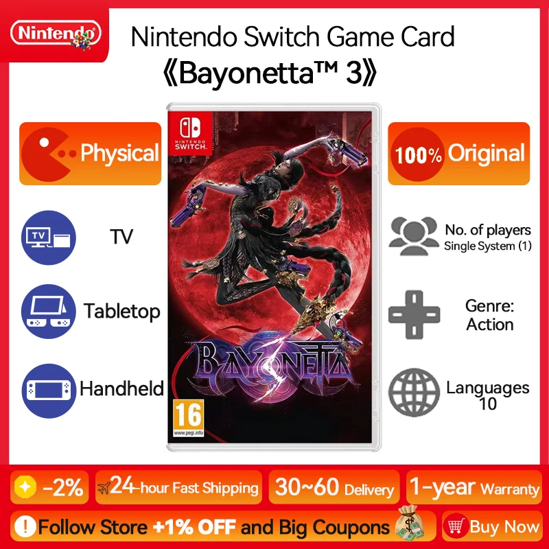 Bayonetta 3 Nintendo Switch Game Deals Physical for Nintendo