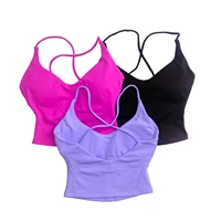 NCLAGEN – haut à bretelles dynamique, vêtements de gymnastique, soutien élevé, Push-up, Fitness, dos croisé, entraînement, Pilates, Yoga, course à pied, soutien-gorge de sport 6