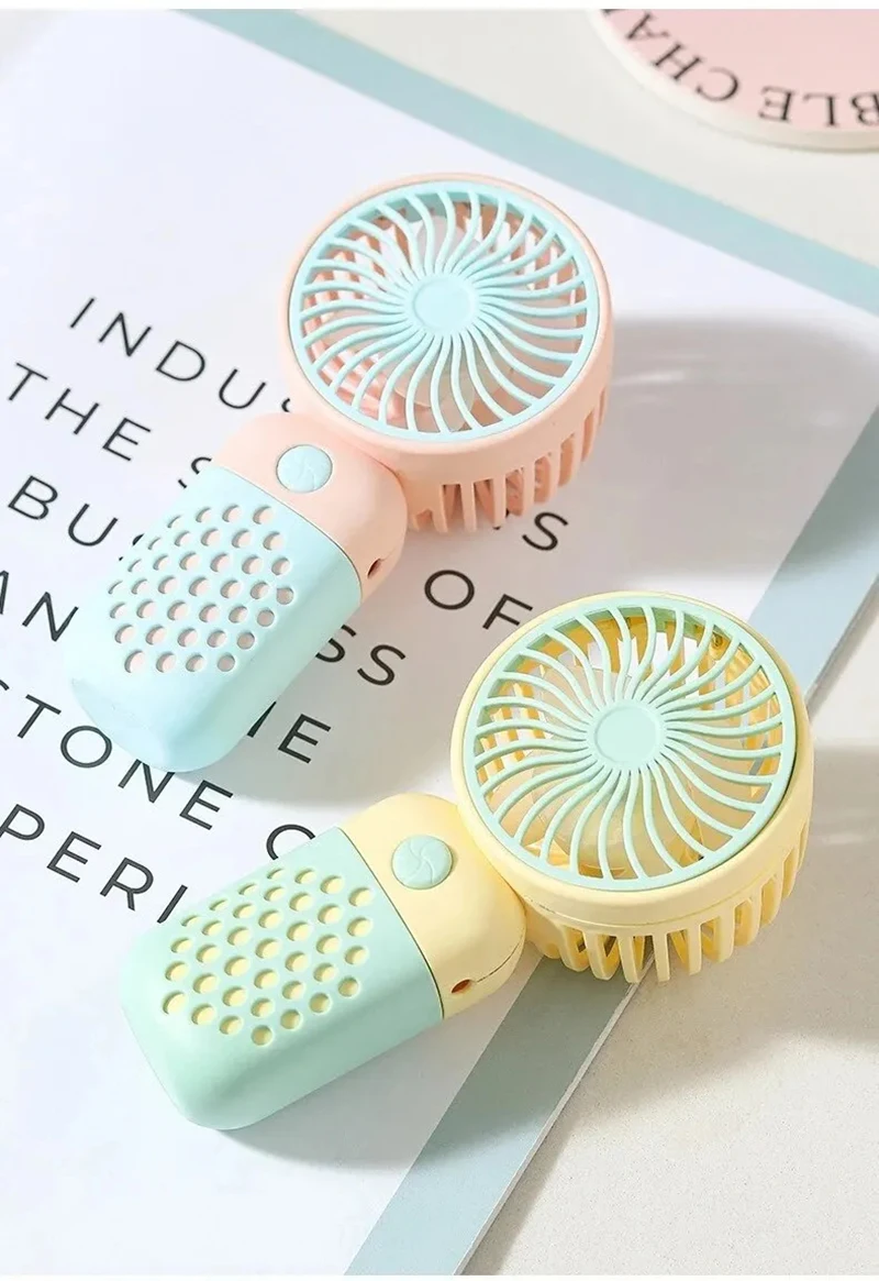 Cartoon Cute Handheld USB Charging Fan