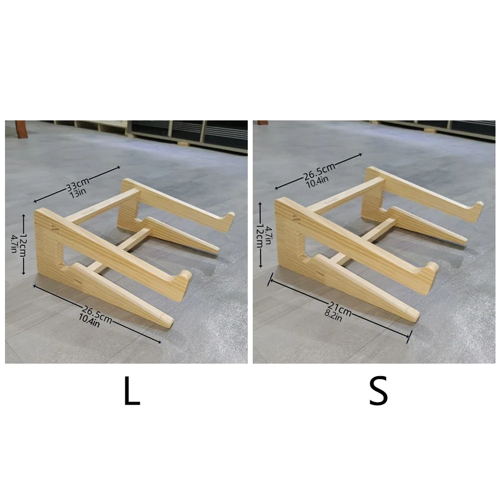 맥북 프로 노트북 스탠드 나무 태블릿 스탠드 브래킷 대나무 수직 노트북 홀더 (10-17인치 노트북 PC용)