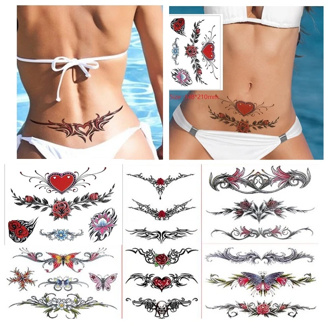 Temporary tattoos for women sexy thigh chest India  Ubuy