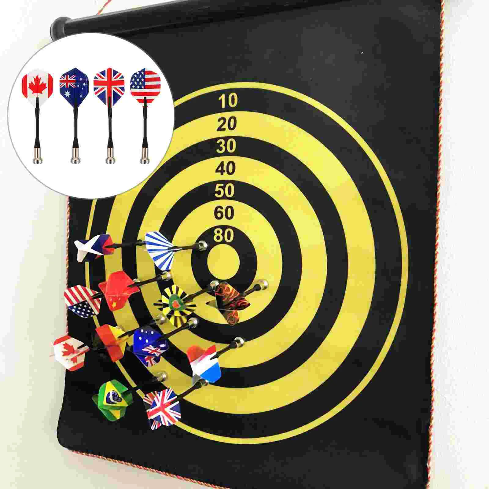 12 Pcs Flag Replacement Metal Safety Magnet Kids Toys Game Kidcraft Playset Pattern Magnetic Outdoor