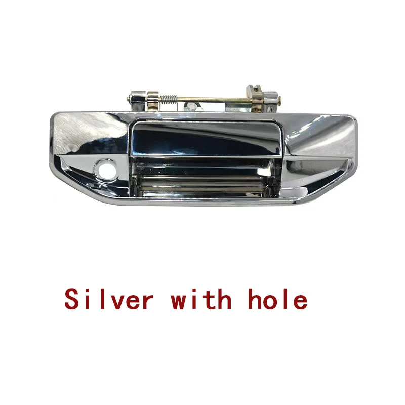 Changan Hunter F70 픽업 트렁크 외부 도어 핸들 후면 외부 도어 핸들 커버 (카메라 구멍 포함) 검정색 및 은색