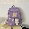 Girls Backpack Cute School Bags For Student Teens Girls Pockets Women Laptop Backpack Harajuku 4