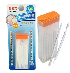 60/2000 Vitalizing boxed dental floss stick portable plastic toothpicks disposable household toothpick toothpick flos