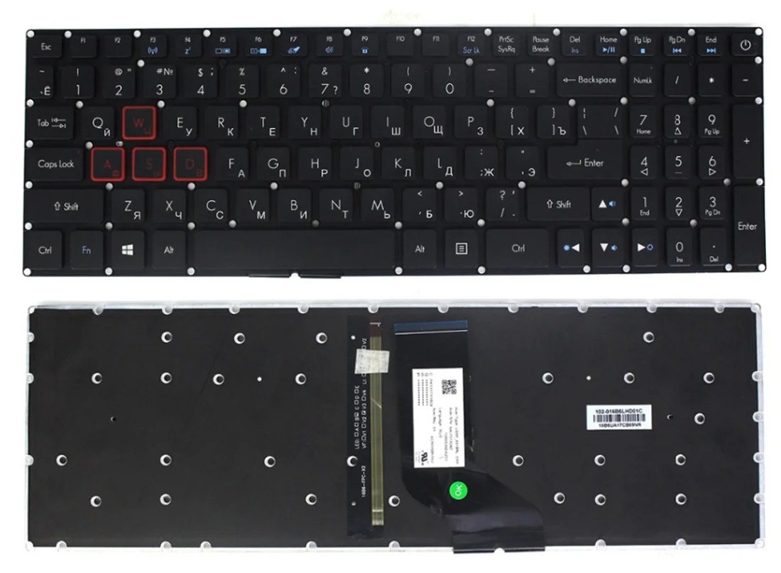 

New US Russian Backlit Keyboard For Acer Aspire VX 15 VX5-591 VX5-793 VN7-593 VN7-593G VN7-793G ​​ LG5P-A51BRL English RU