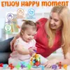 Suction Cup Toys 27 PCS Silicone Suction Bath Toys Travel Toys Window Toy for Kids Sensory Toys with Dinosaur Eggshell Storage 2