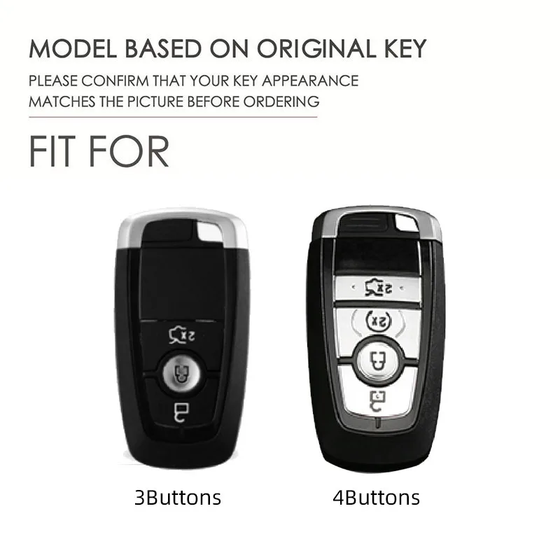 Premium Leather Car Key Case Cover & Keychain Holder