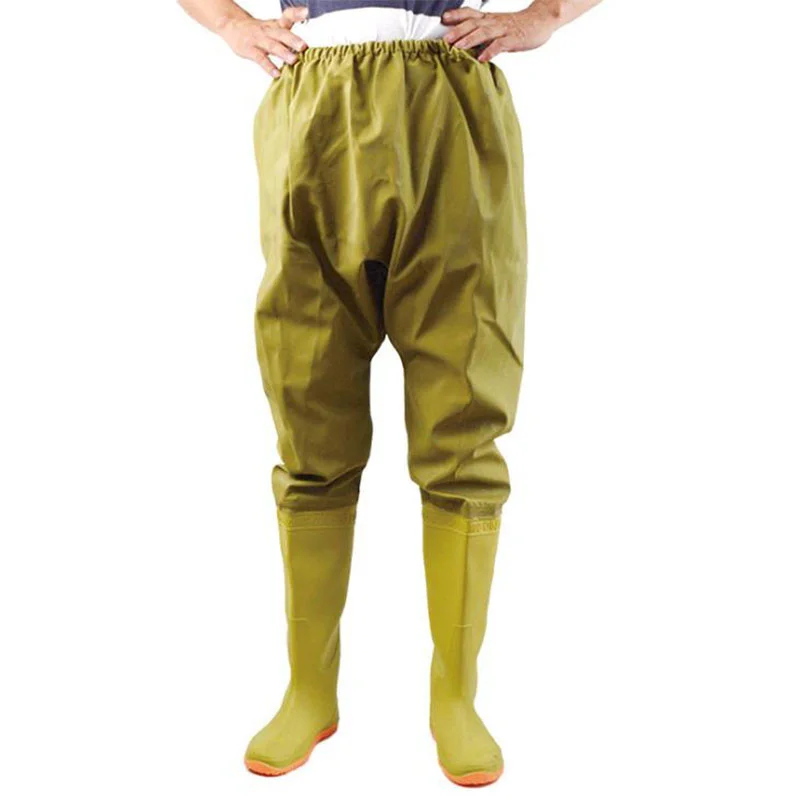 

Outdoor Half Body Waders Anti-Corrosion Clothes Non-Slip Wading Shoes Fishing Trousers Waterproof Scratchproof Elastic Overalls