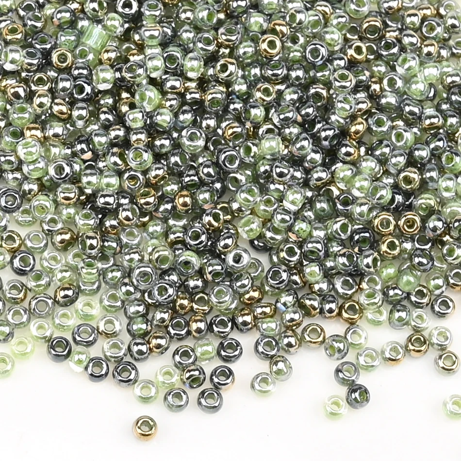 1200 Stück 2 mm mehrfarbige tschechische kleine Glasperlen, lose Distanzperlen für Handarbeiten, DIY-Schmuckherstellung, Charms, handgefertigtes Armband – Detail 22