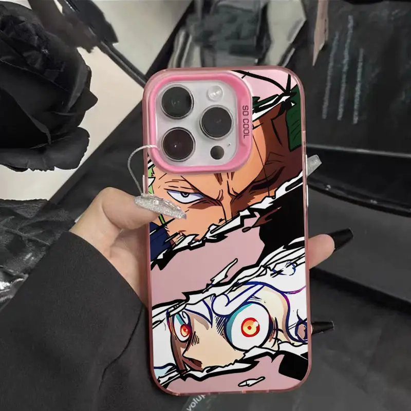 thumbnail image 1 of Funda de teléfono de animación Ardour recto súper fresco para iPhone 15 14 13 12 11Pro Max 78Plus XR XS MAX MINI Y2K, cubierta trasera anticaída, 1 of 4