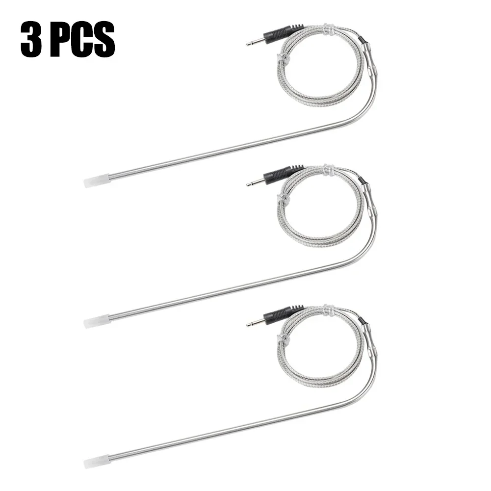 BBQ Meat Grill Cooking Thermometer Probe Replacement Digital Cooking Food Meat Thermometer for All DC Ports 0 &deg;C-300 &deg;C