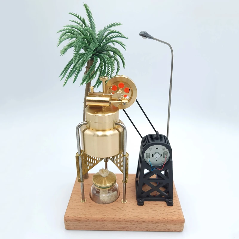 

Модель с паровым двигателем Ретро Механический генератор игрушки для научного эксперимента, тепловая энергия, вращение энергии, модель с паровым двигателем Toys