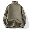 New Turtleneck Sweater Men Pullover Casual Solid Color Knitted Black Sweater Fashion Autumn Winter Men Clothing 2023 Sweater Man 6