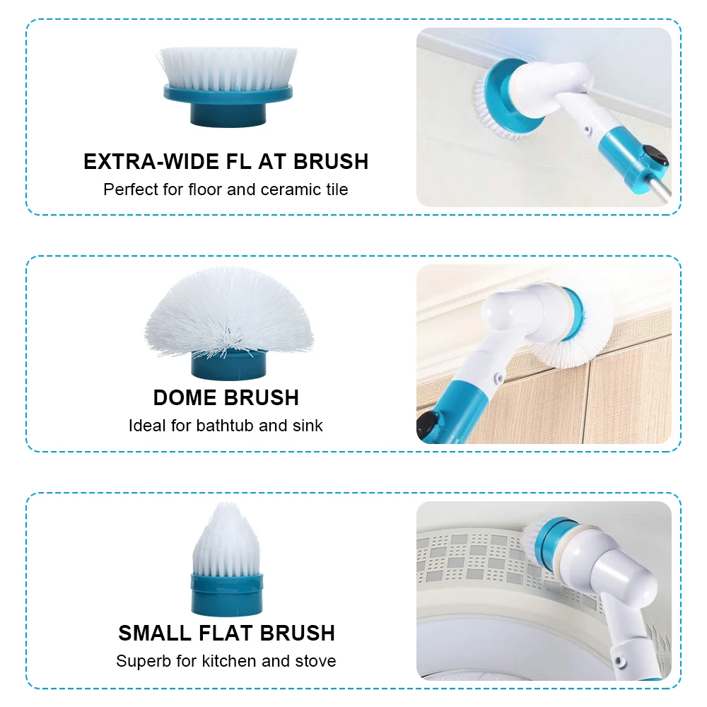 electric cleaning brush bathroom scrub kitchen