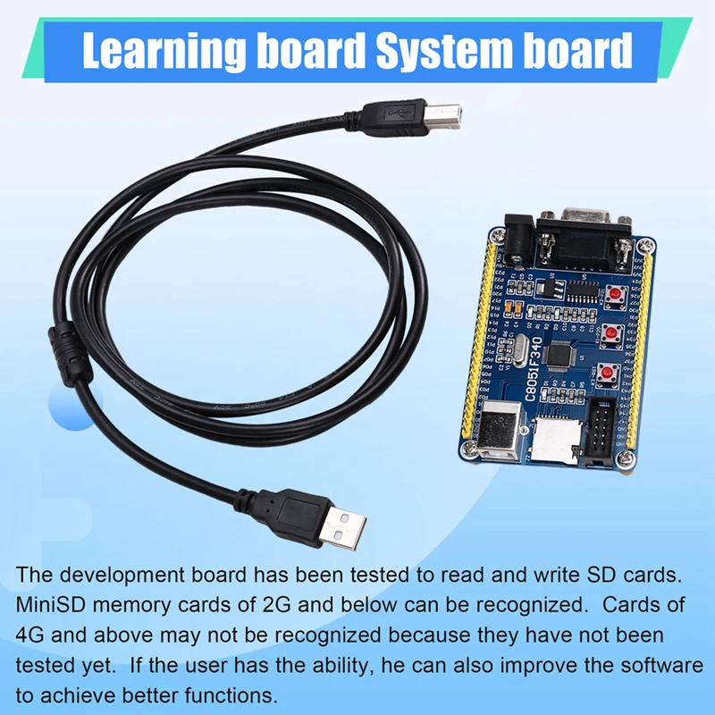 C8051F340 Microcontroller Development Board Core Board Learning Board System Board 4