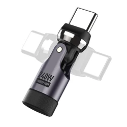 Enhanced Product Title:  
High - Speed USB - C Adapter with 540° Rotating Swivel Connector, 240W Fast Charging and 480Mbps Data Transfer (Adapter)
